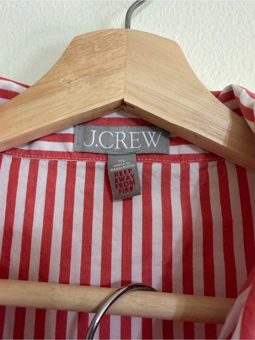 J. Crew Pink & White Striped Button-Front Pajama Set - Picture 6 of 6